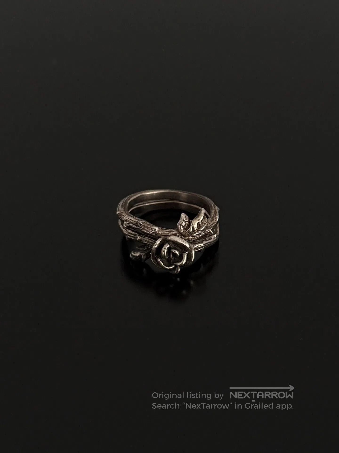 Jean Paul Gaultier Jean Paul Gaultier Thorn Rose Ring Set. Size ONE SIZE - 7 Thumbnail