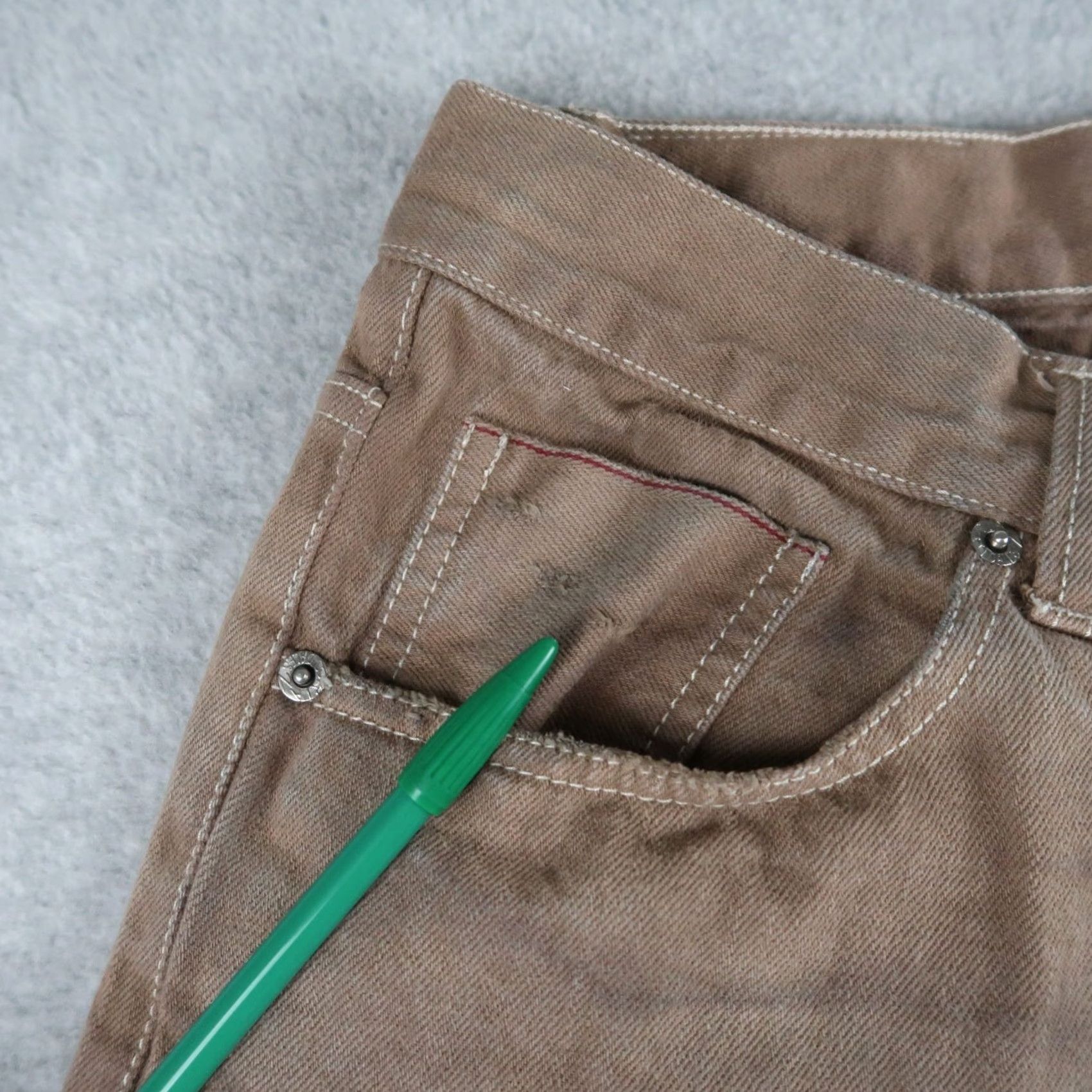 Brian Dales Brian Dales Denim Jeans Brown Men’s 32 Regular 5-Pocket Style Straight Italy Vintage? Size US 32 / EU 48 - 7 Thumbnail