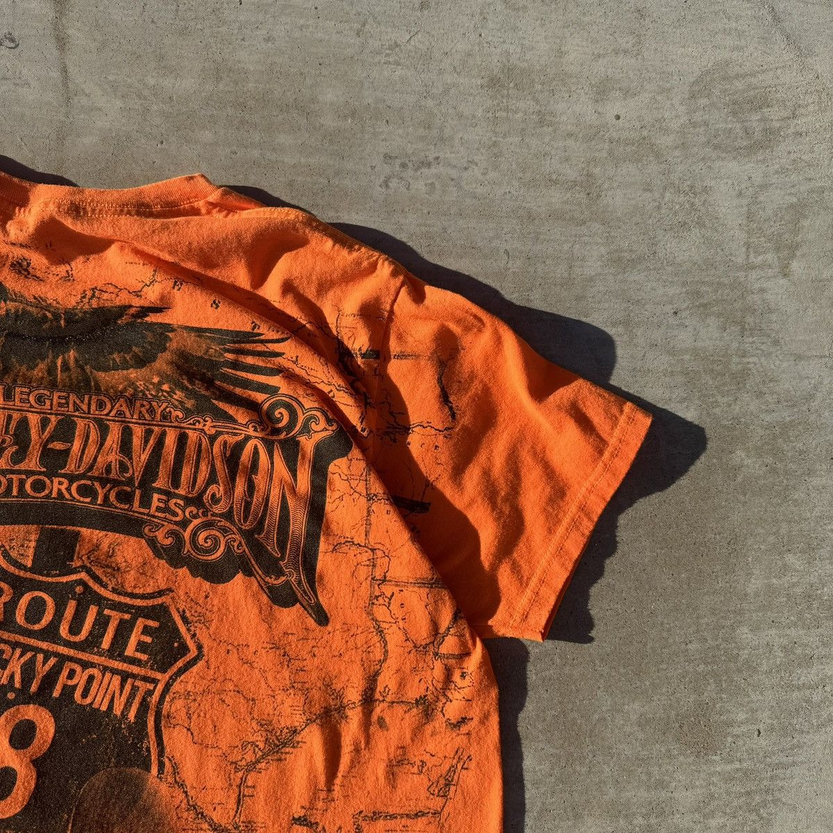 Affliction × JNCO × Tapout Vintage Y2K Grunge Crazy AOP Harley Orange Graphic Tee XL Size US XL / EU 56 / 4 - 9 Thumbnail