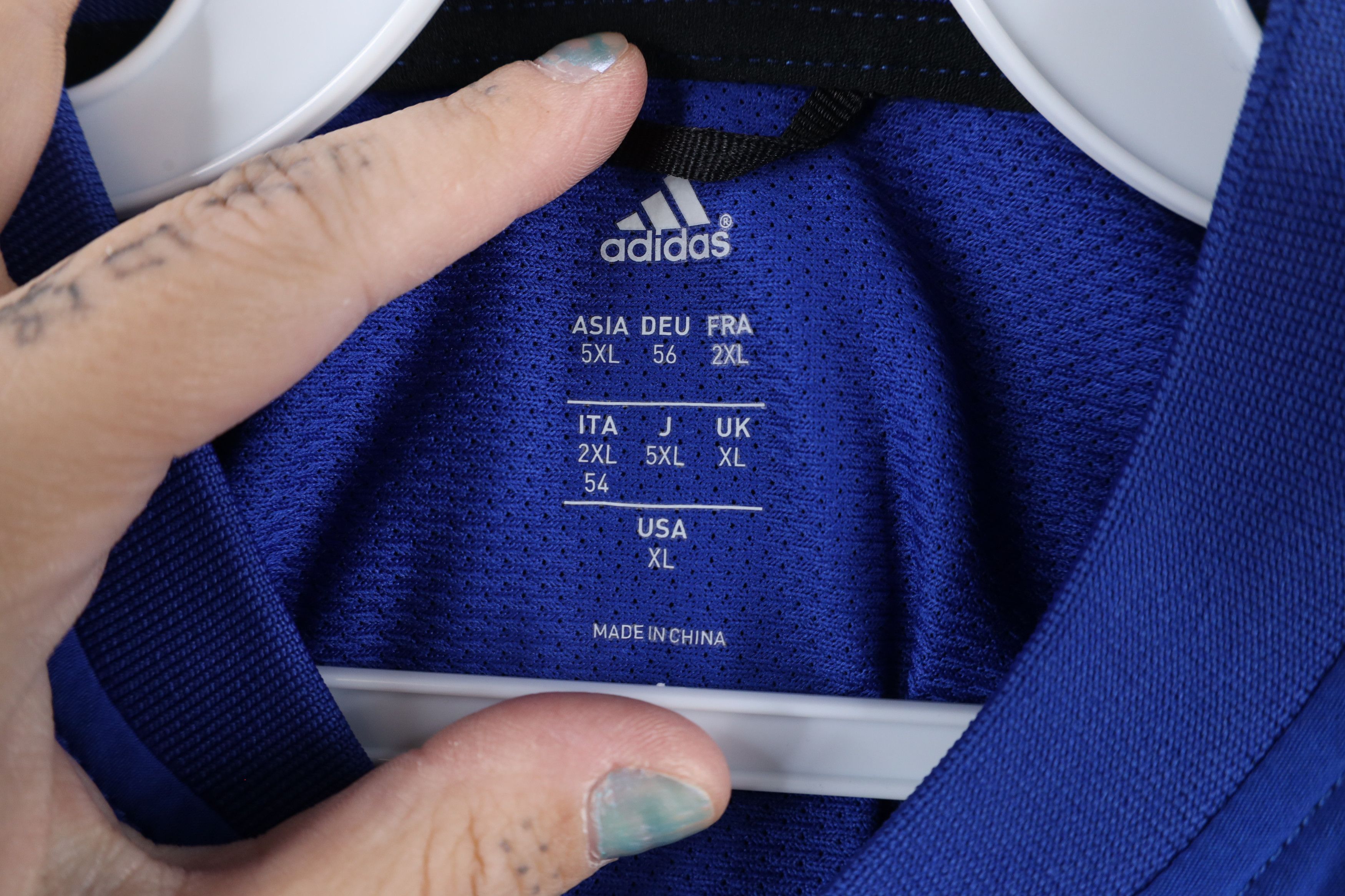 Adidas × Vintage Adidas Out Short Sleeve Half Zip Pullover Jacket Royal Blue Size US XL / EU 56 / 4 - 6 Thumbnail