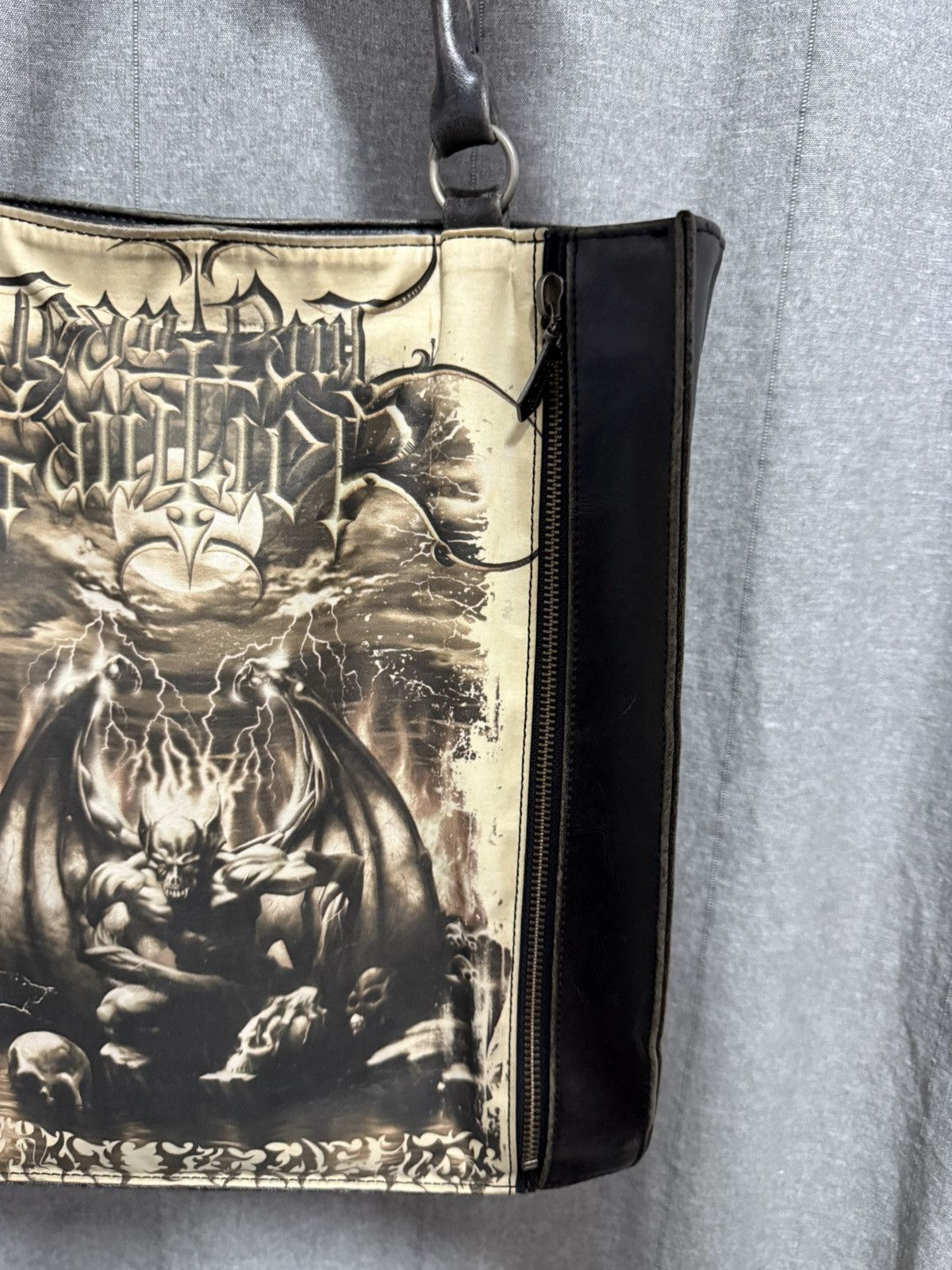 Jean Paul Gaultier SS2001 JPG "Satan" or "Gargoyle" graphic tote bag Size ONE SIZE - 2 Thumbnail