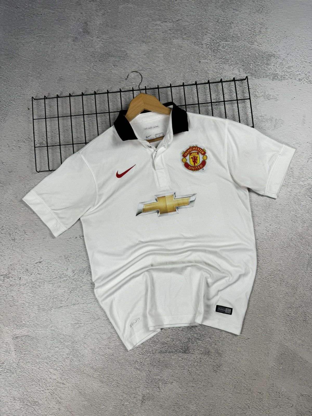 Nike × Vintage DI MARIA Vintage Manchester United 2014/15 Nike Jersey L sz Size US L / EU 52-54 / 3 - 1 Thumbnail