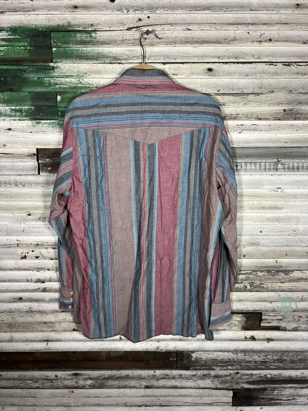 Vintage × Wrangler Vintage Wrangler Western Wear Shirt Size US L / EU 52-54 / 3 - 2 Thumbnail