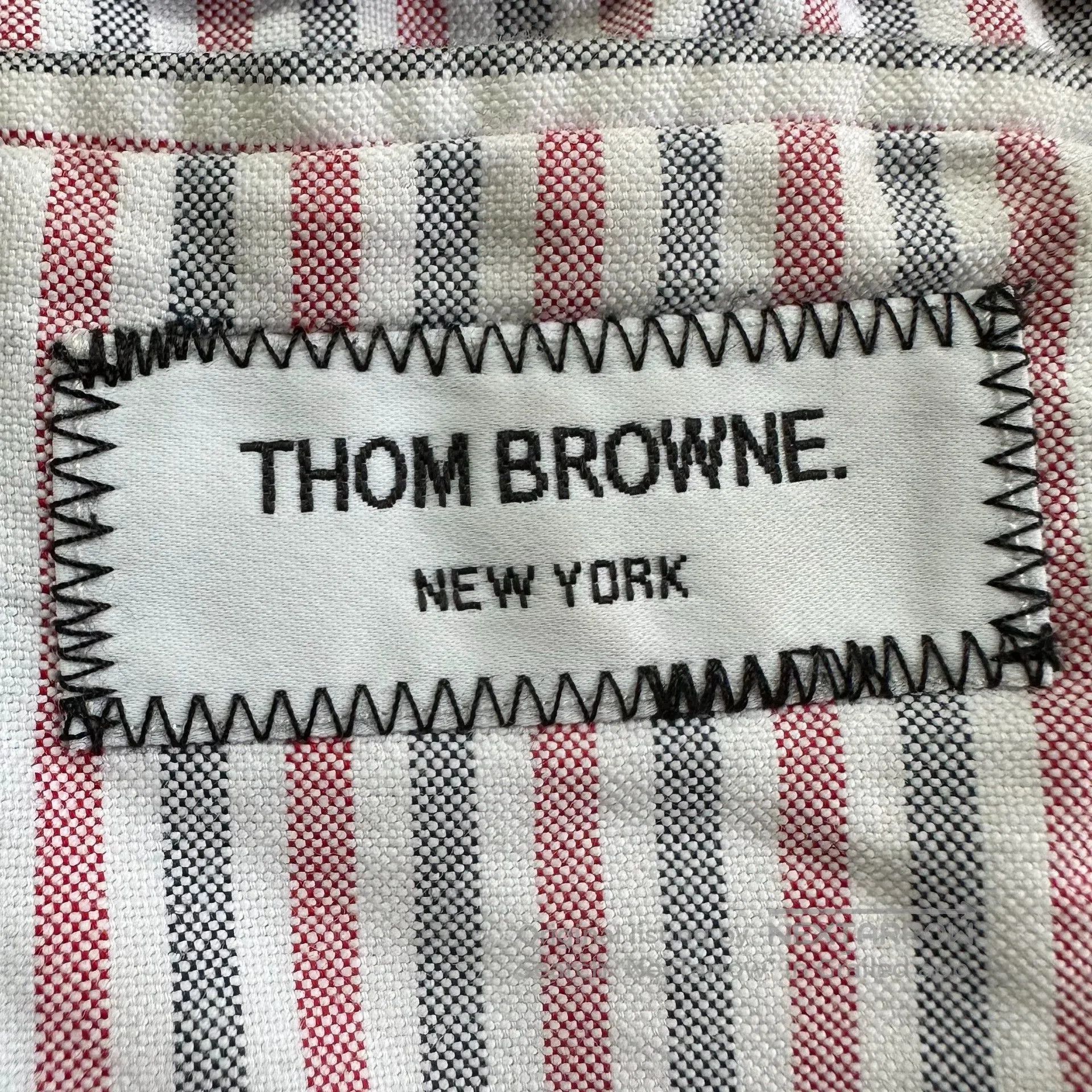 Thom Browne thom browne navy striped leather jacket. Size US XXS / EU 40 - 6 Thumbnail