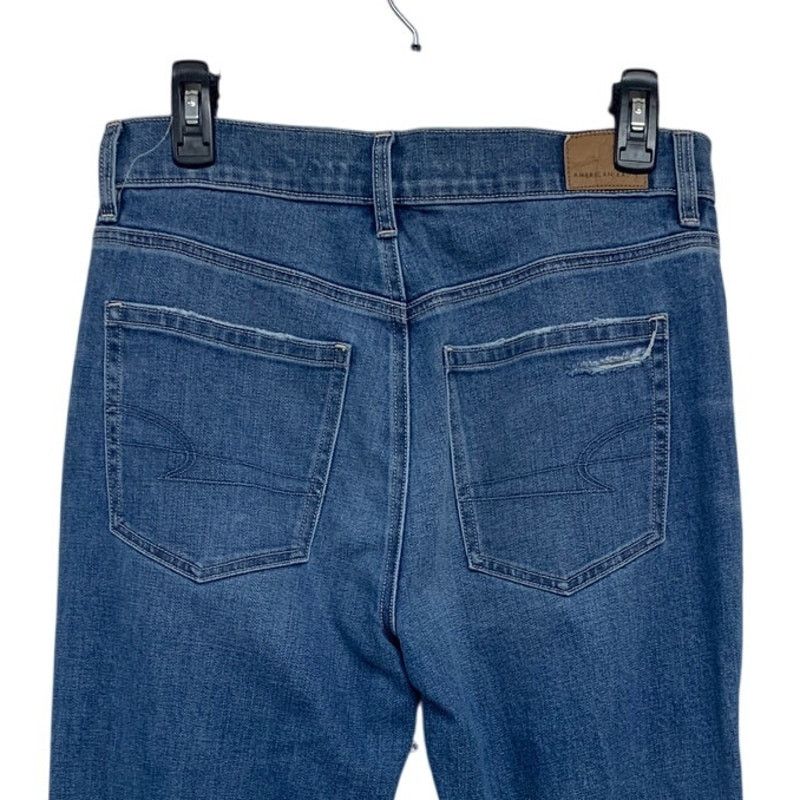 American Eagle Outfitters New American Eagle Womens Size 6 Stovepipe Denim Blue Jeans Size 28" / US 6 / IT 42 - 4 Thumbnail