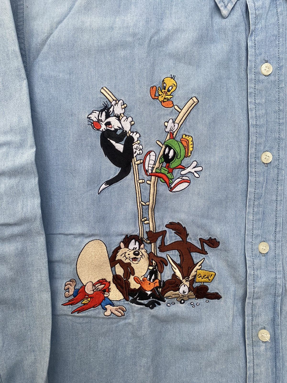 Warner Bros Vintage Warner Bros Embroidery Shirt Size US M / EU 48-50 / 2 - 7 Thumbnail