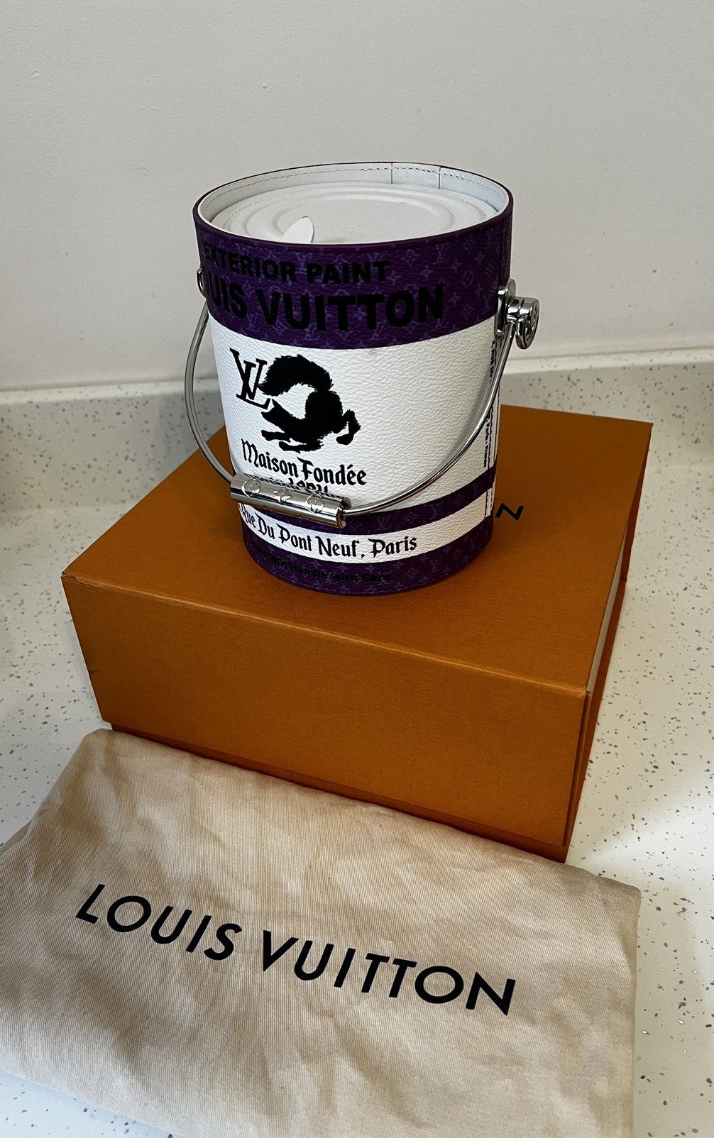 Louis Vuitton Louis Vuitton FW22 Virgil Abloh Paint Can Purple Size ONE SIZE - 2 Thumbnail