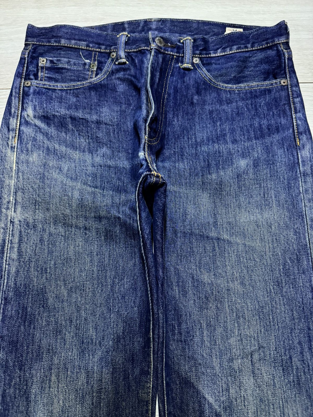 Levi's Vintage Levis 505 White Oak Cone Denim Blue Straight Jeans Size US 33 - 3 Thumbnail