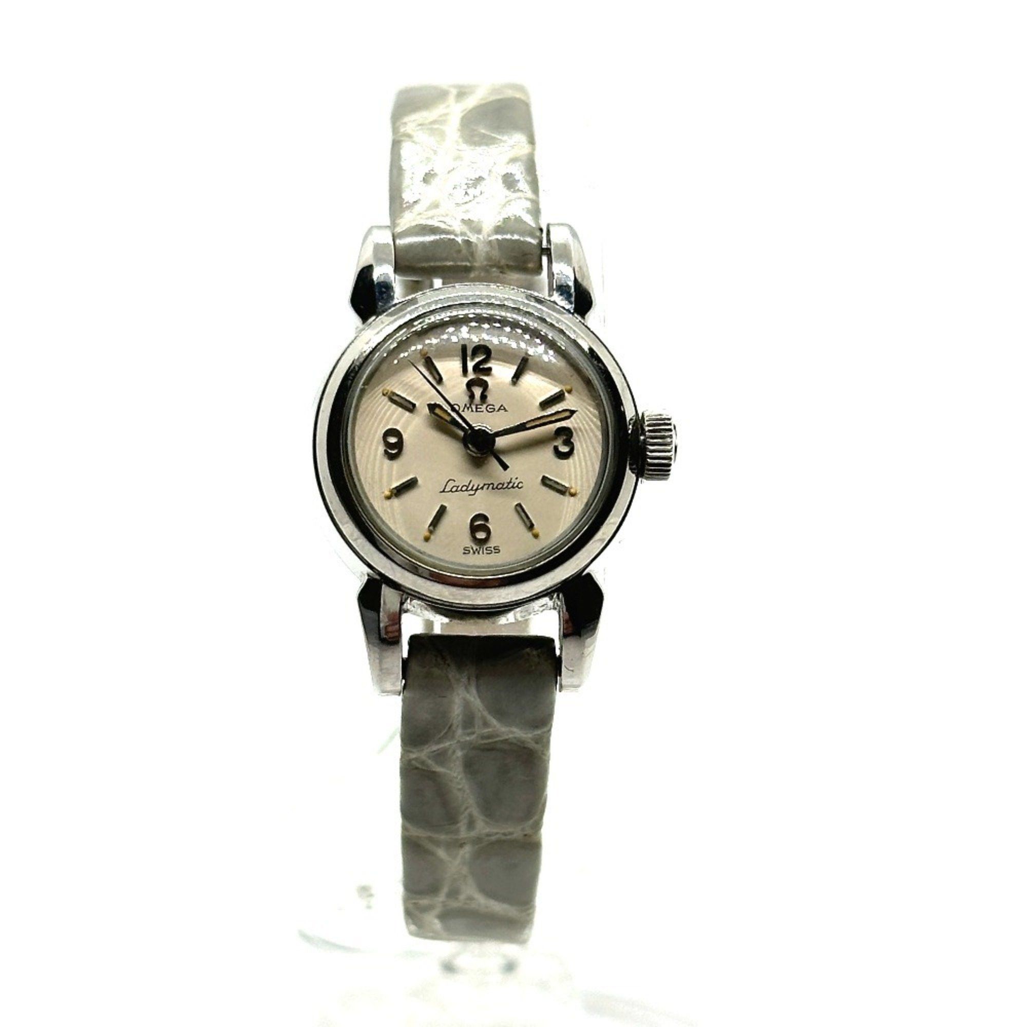 Omega Antique Ladymatic Automatic Watch Ss Ladies Silver in Beige, Women's