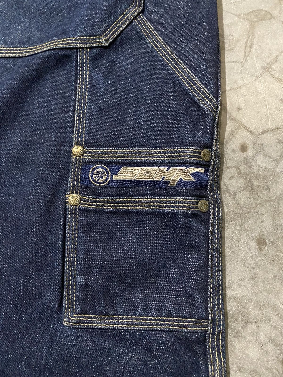 Hysteric Glamour × JNCO × Jean Y2k Baggy Jeans School of Hard Knocks p173 Size US 33 - 7 Thumbnail