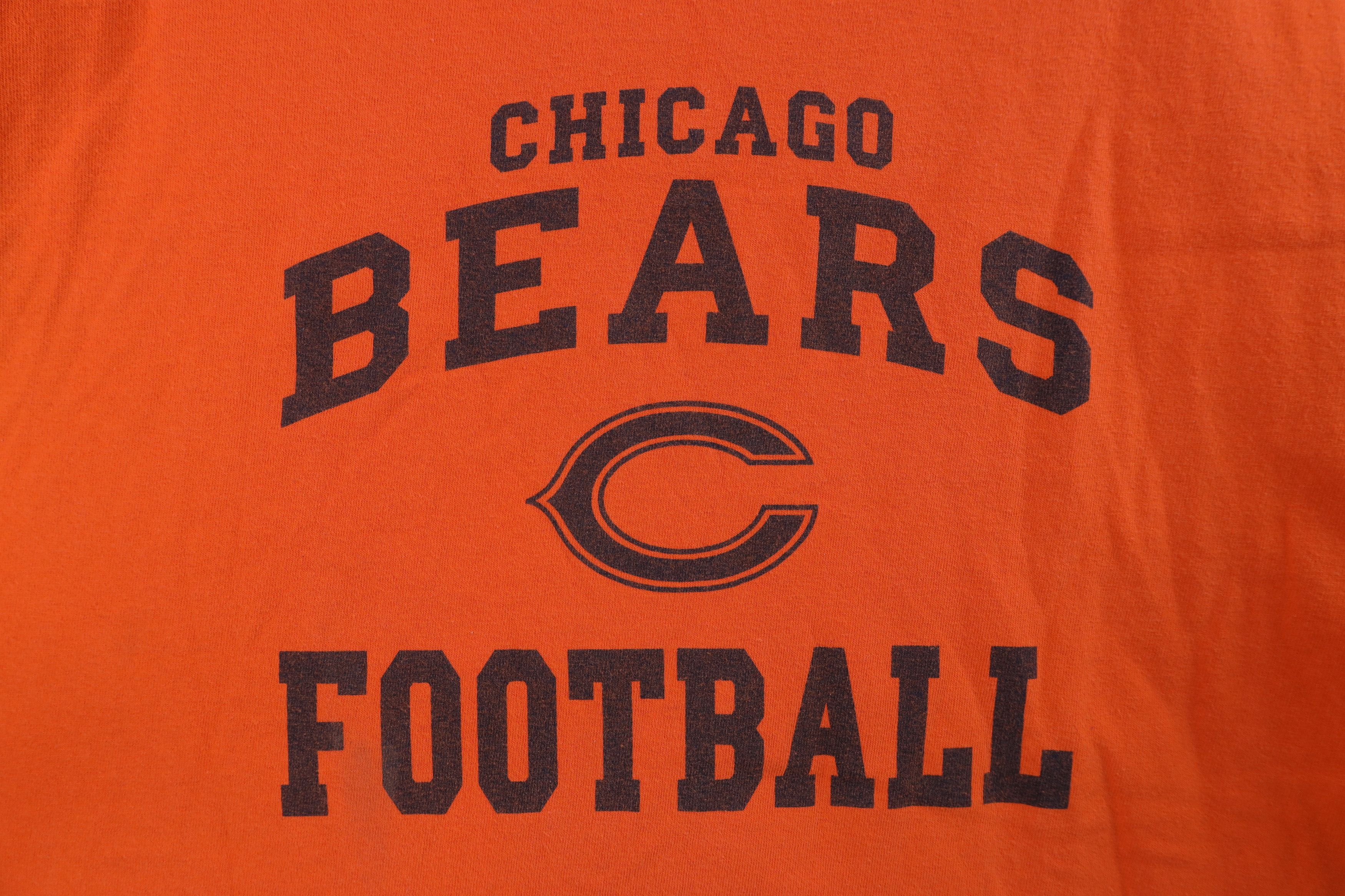 Vintage Vintage Y2K Spell Out Chicago Bears Football T-Shirt Orange Size US XXL / EU 58 / 5 - 4 Thumbnail