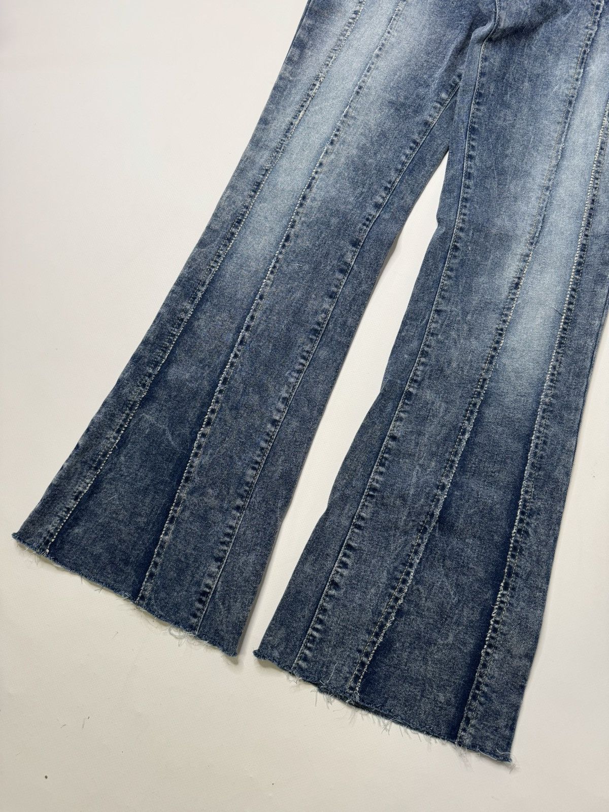 Vintage Vintage avant garde flared bootcut jeans belt if6was9 lgb Size 28" / US 6 / IT 42 - 2 Thumbnail