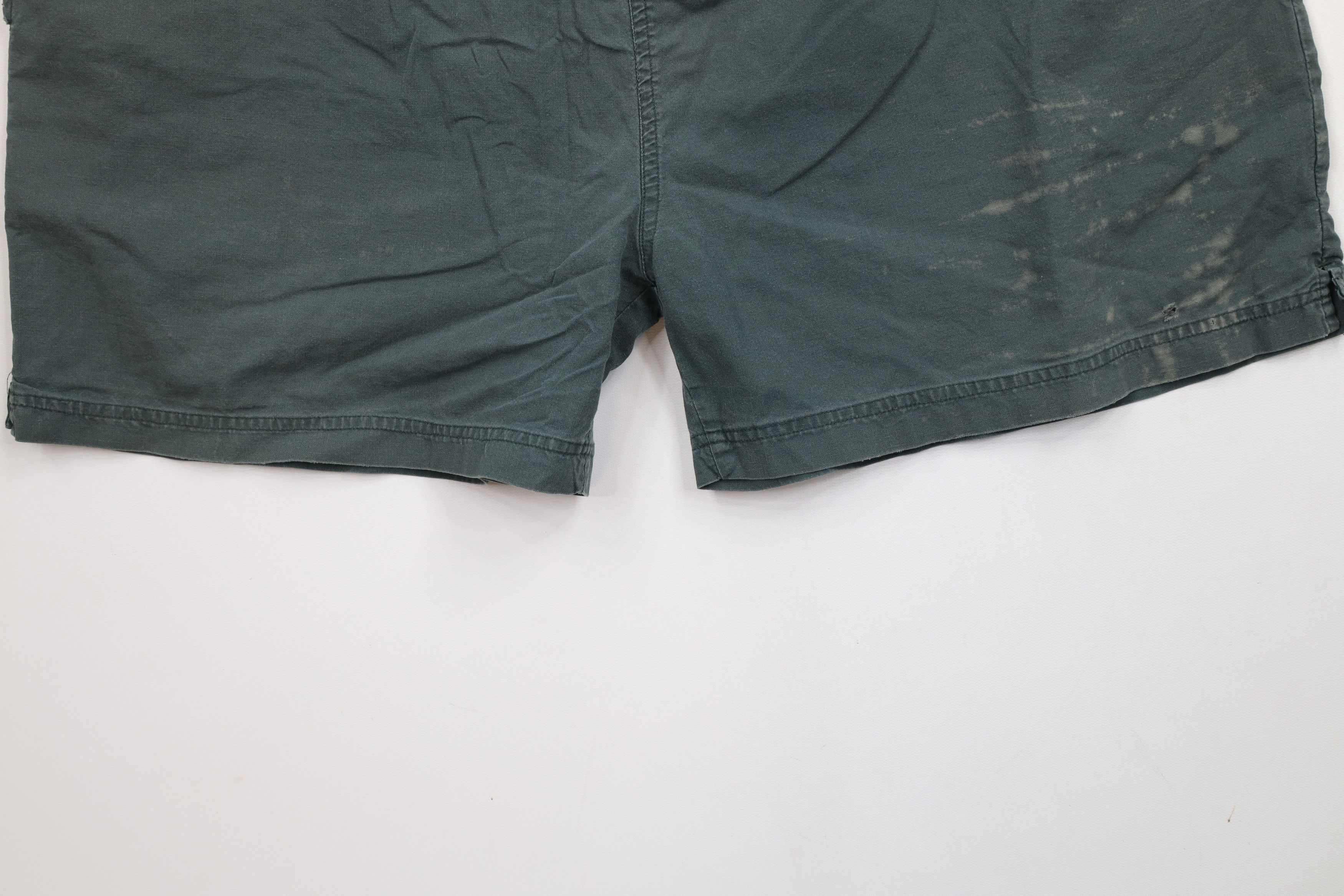 Spalding × Vintage Vintage 90s Spalding Lined Above Knee Shorts Green Cotton Size US 36 / EU 52 - 4 Thumbnail