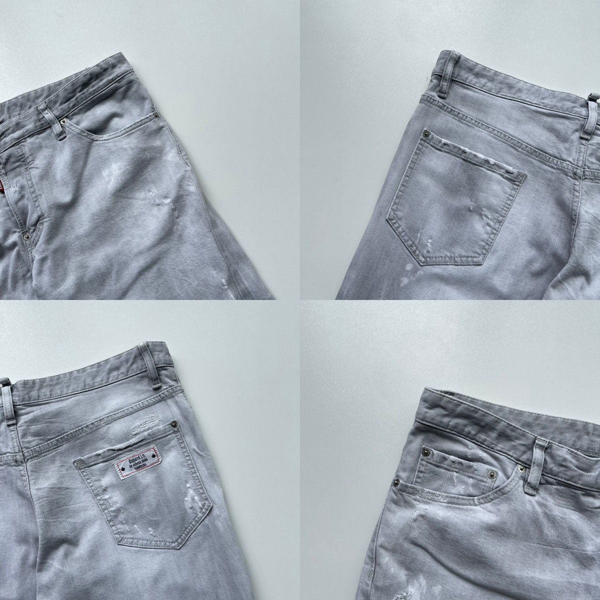 Dsquared2 Dsquared2 Distressed Sexy Twist Slim Fit Stretch Jeans Grey Size US 36 / EU 52 - 4 Thumbnail