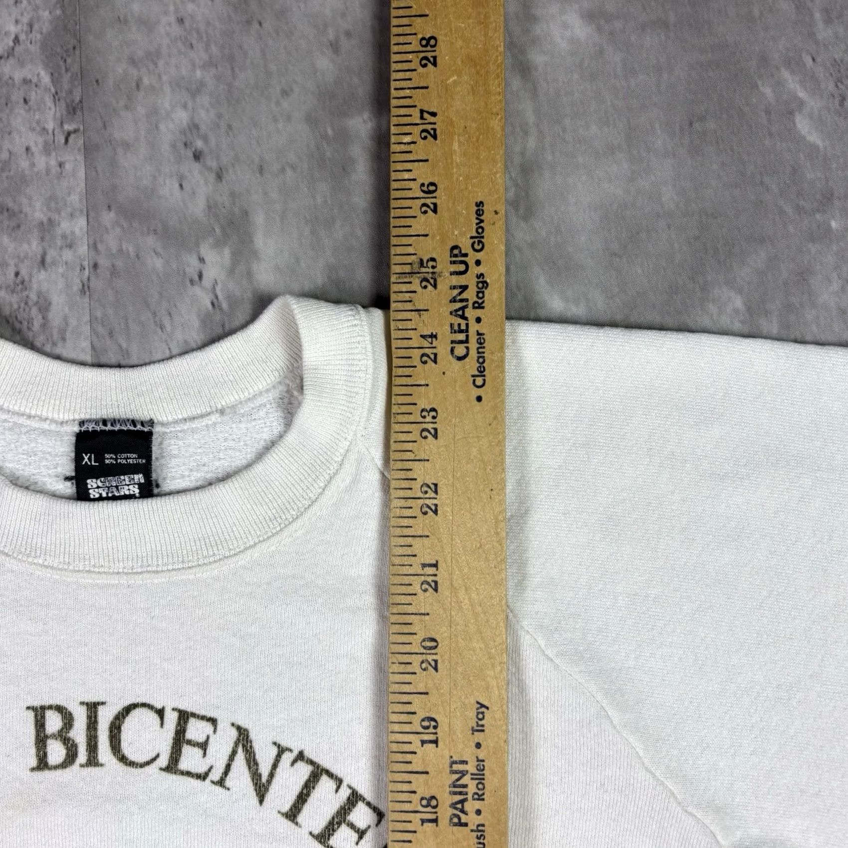 Vintage VINTAGE Screen Stars Sweater White Raglan Crewneck 80s XL Mens Size US XL / EU 56 / 4 - 4 Thumbnail