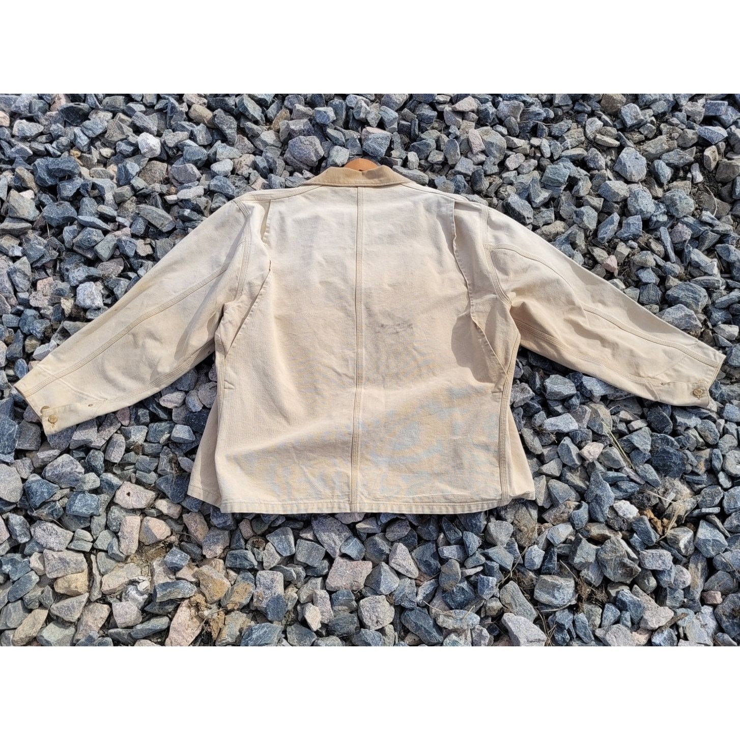Carhartt × Carhartt Wip × Vintage Vintage Carhartt Chore Barn Coat Corduroy Collar Size US XXL / EU 58 / 5 - 3 Thumbnail