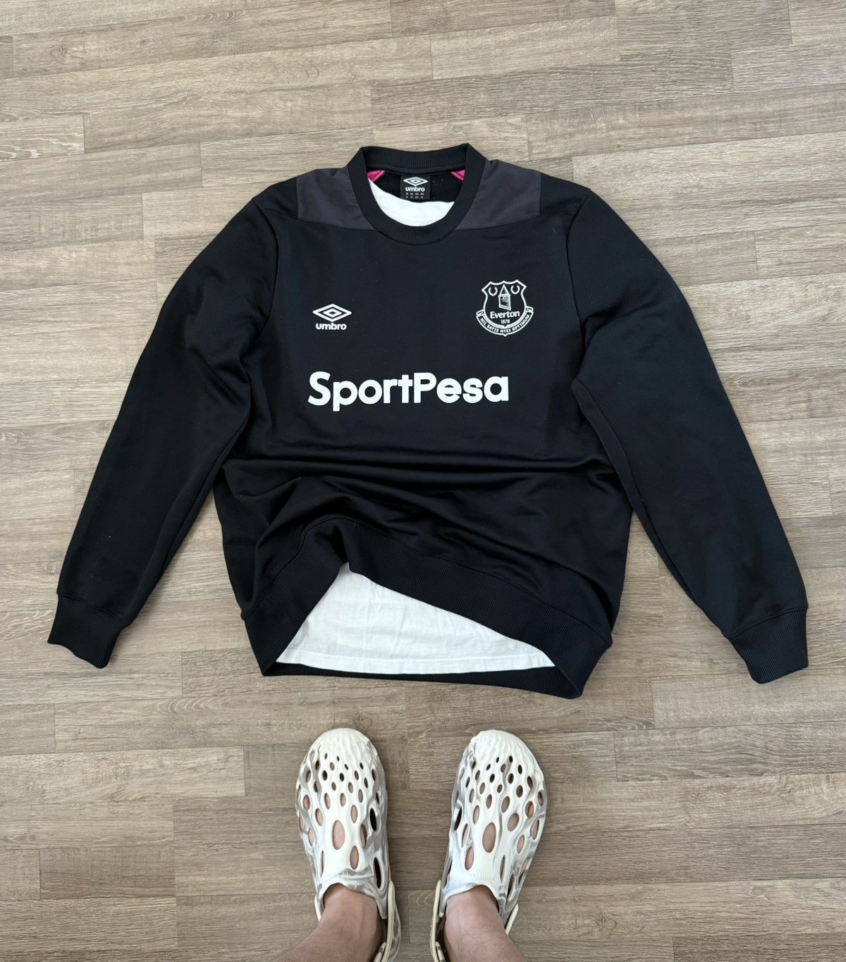 Umbro Everton Y2K Track Soccer Football Blokecore Sweatshirt Size US L / EU 52-54 / 3 - 6 Thumbnail