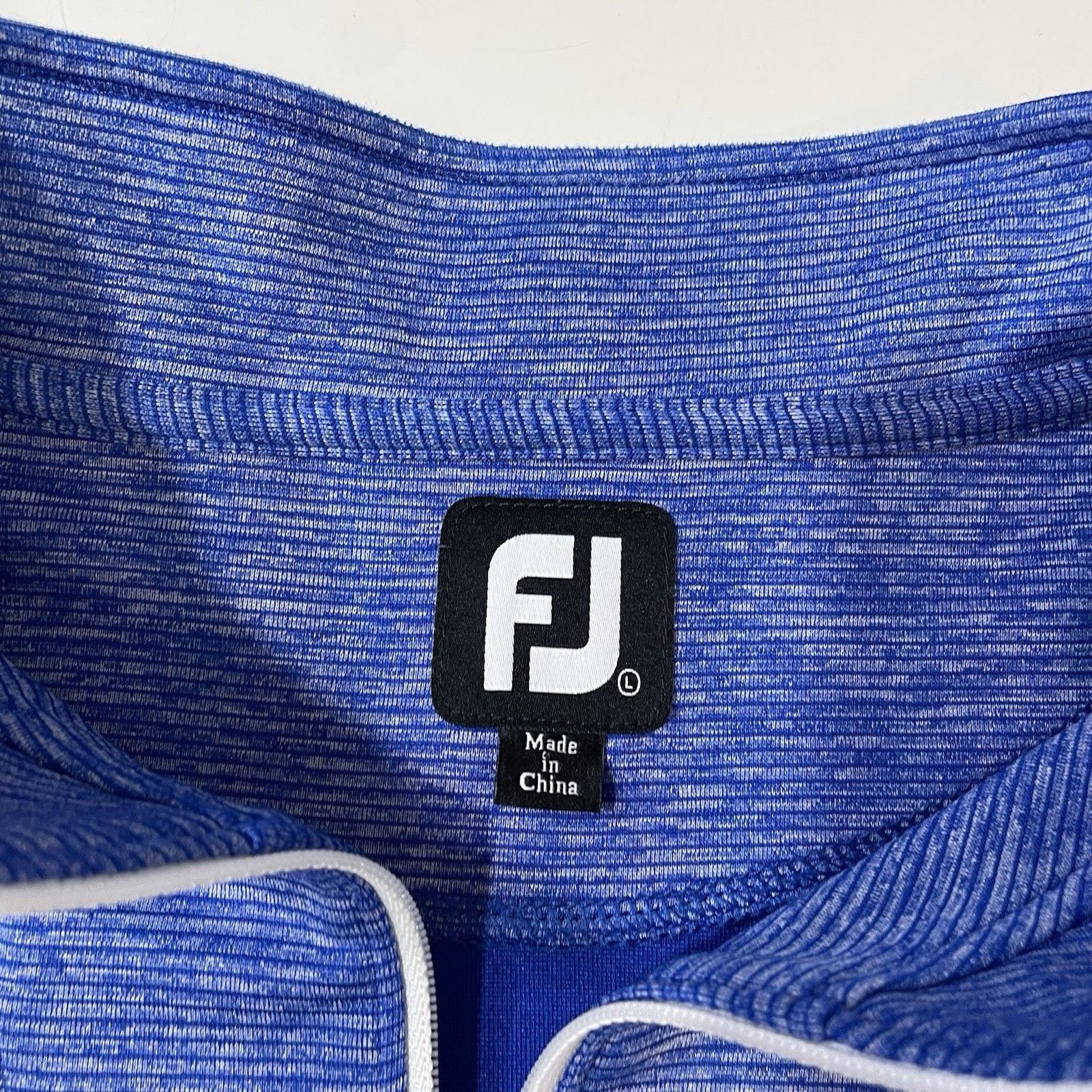 Footjoy FootJoy Men Blue Stripe Knit Half Zip Pullover Golf Jacket L Size US L / EU 52-54 / 3 - 3 Thumbnail