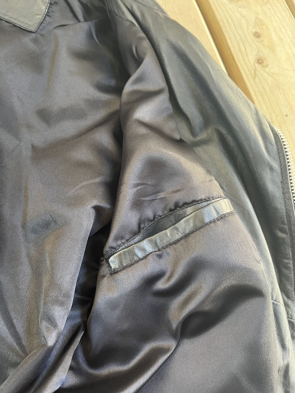 Kollar Clothing LEATHER MOTO BIKER JACKET Size US L / EU 52-54 / 3 - 8 Thumbnail
