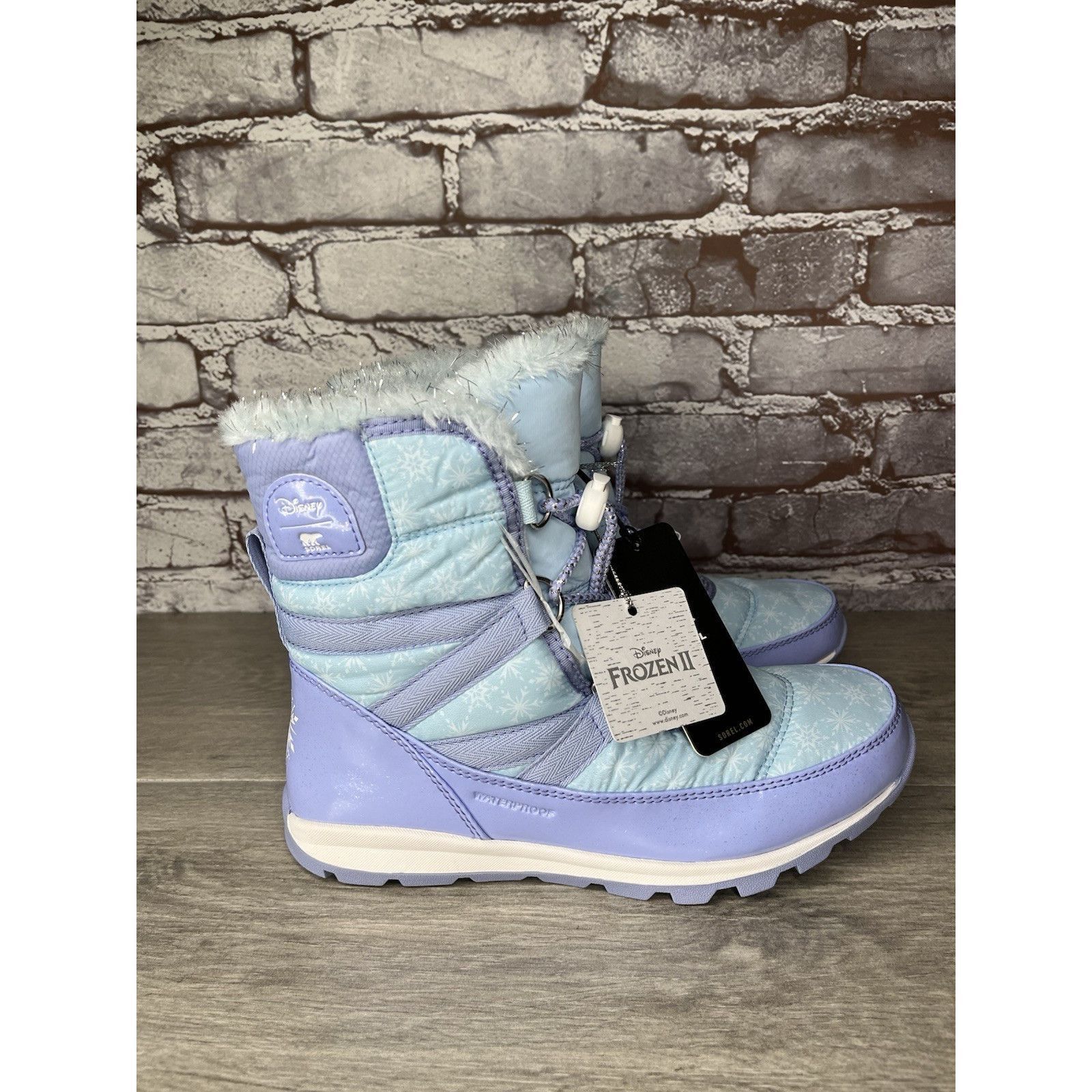 SOREL Disney X Sorel Z52113 Blue Whitney Short Frozen 2 Elsa Snow Size US 5 / IT 35 - 5 Thumbnail