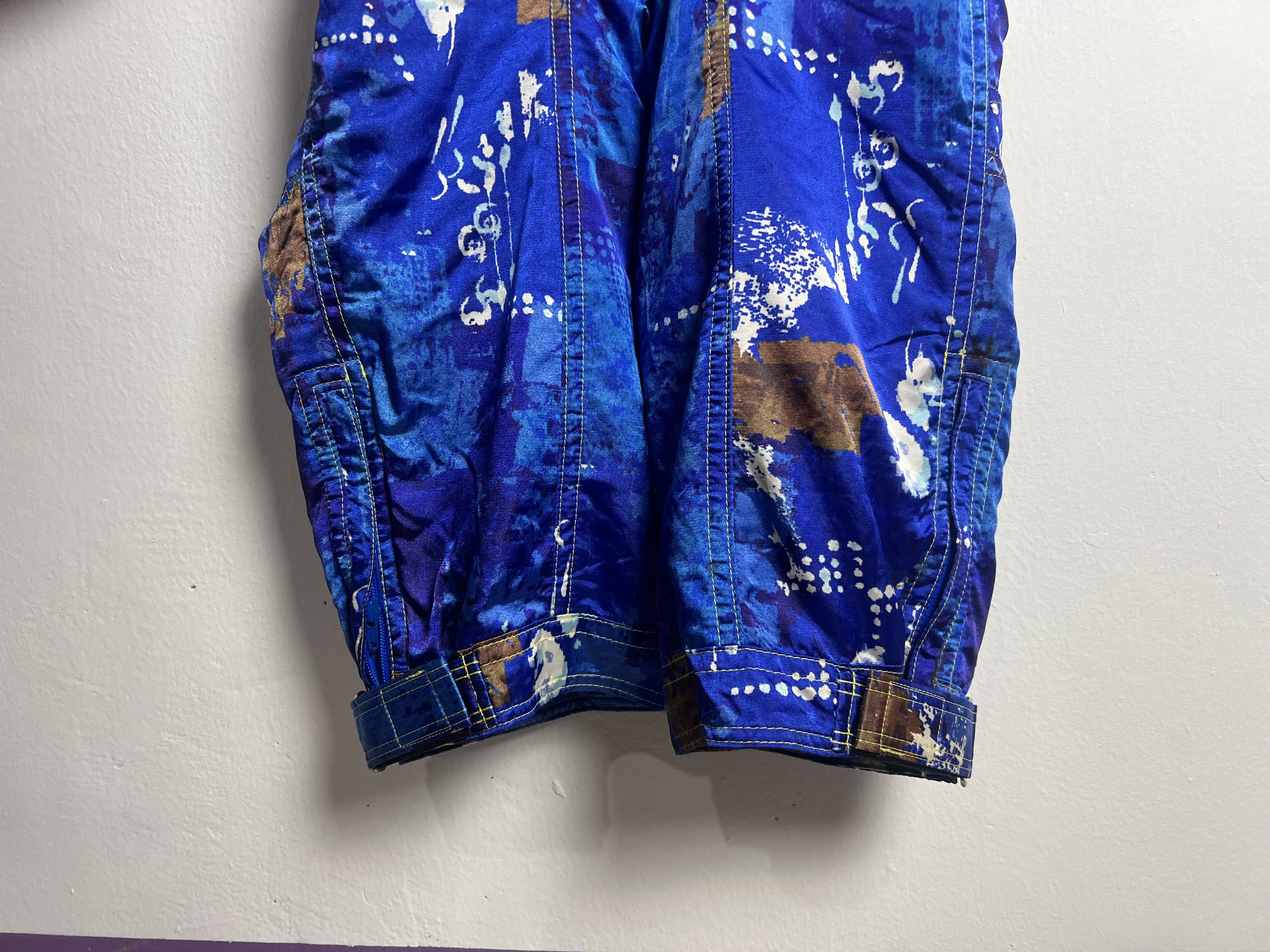 Goldwin Vintage Goldwin Blue Abstract Ski Bib Jumpsuit Size US 30 / EU 46 - 12 Thumbnail