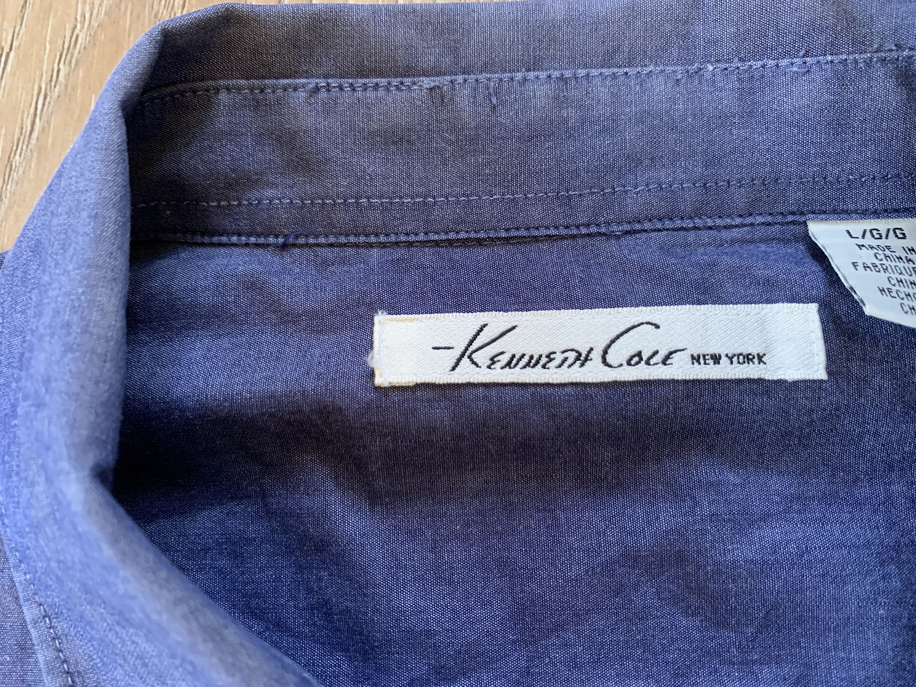 Kenneth Cole Kenneth Cole Mens Cotton Dress Shirt Size US L / EU 52-54 / 3 - 5 Thumbnail
