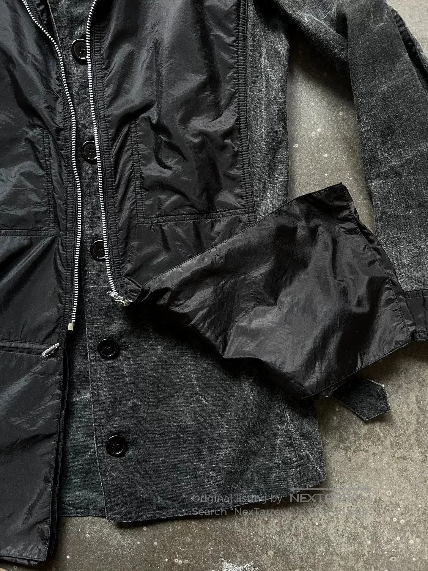 Japanese Brand Kohshin Satoh Denim Jacket with Faux Layers. Size US M / EU 48-50 / 2 - 3 Thumbnail