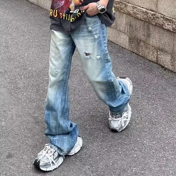 Japanese Brand Koizumi x zai Vintage washed ripped micro-flare jeans Size US 32 / EU 48 - 2 Thumbnail