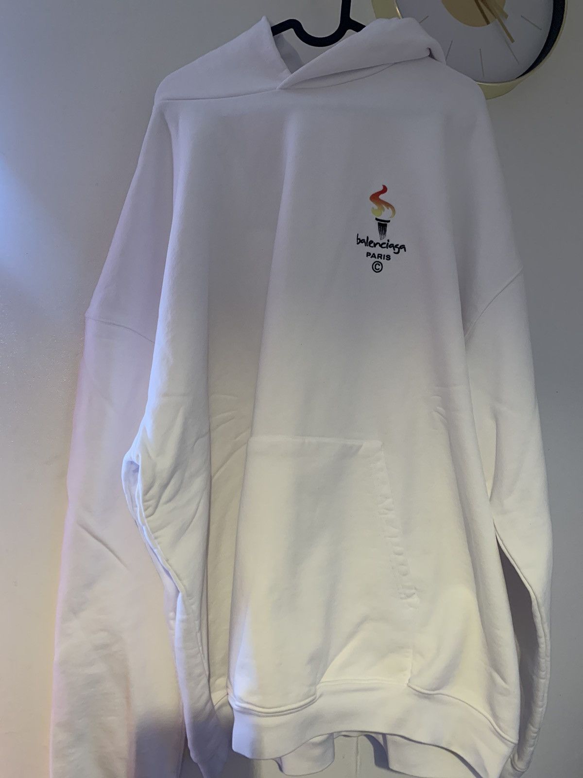 Balenciaga Balenciaga Paris Olympic Oversized Hoodie Size US XL / EU 56 / 4 - 3 Thumbnail