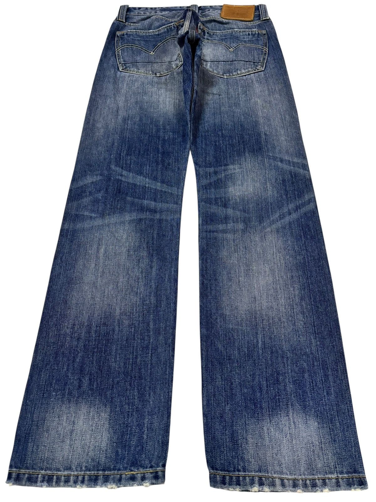 Levi's Vtg Y2k Levis 505 Distressed Patchwork Jeans Size US 28 / EU 44 - 2 Thumbnail