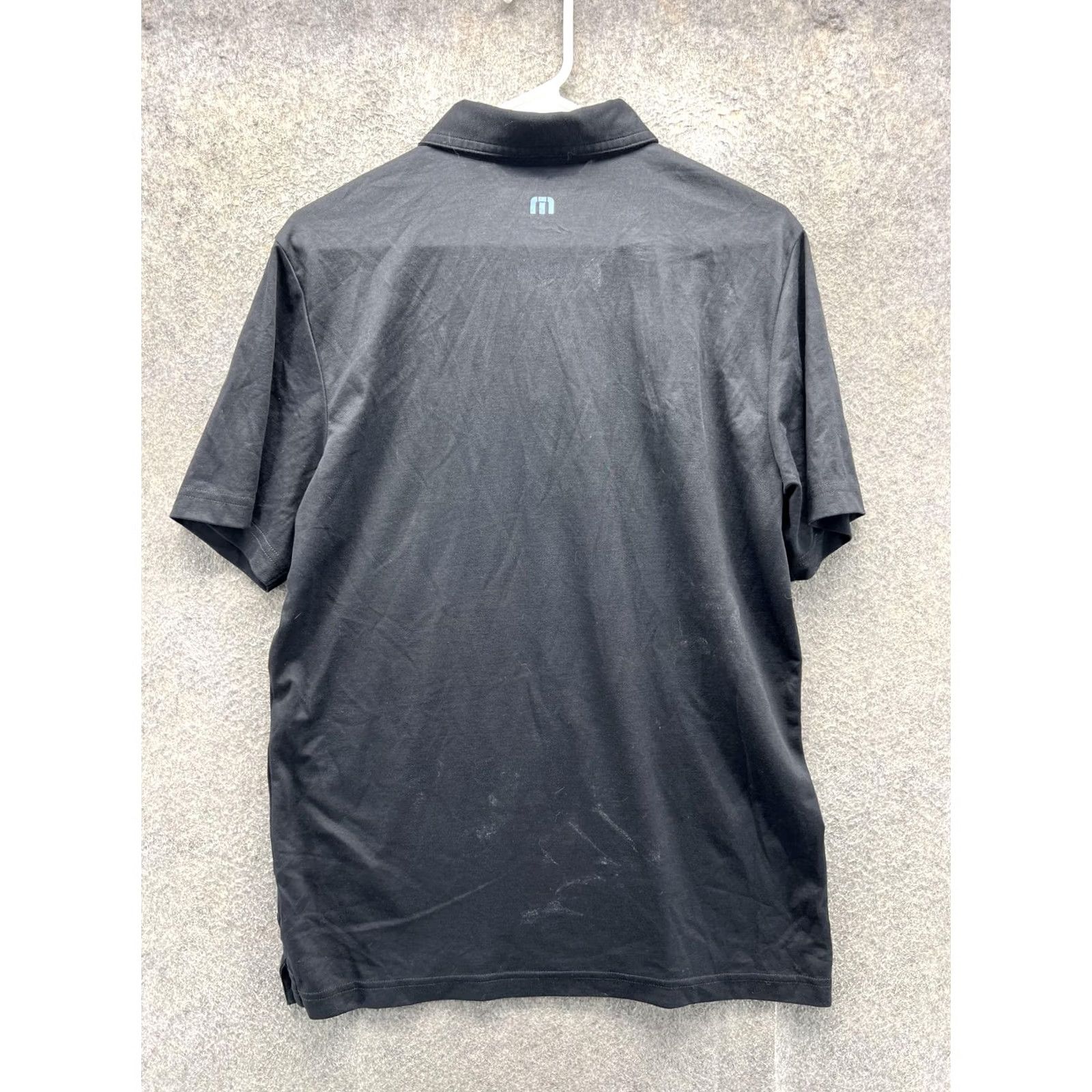 TravisMathew TravisMathew Polo Shirt Mens M Black Stripe Golf Casual Short Sleeve Shirt Mens Black Stripe Polo Shirt Size US M / EU 48-50 / 2 - 4 Thumbnail