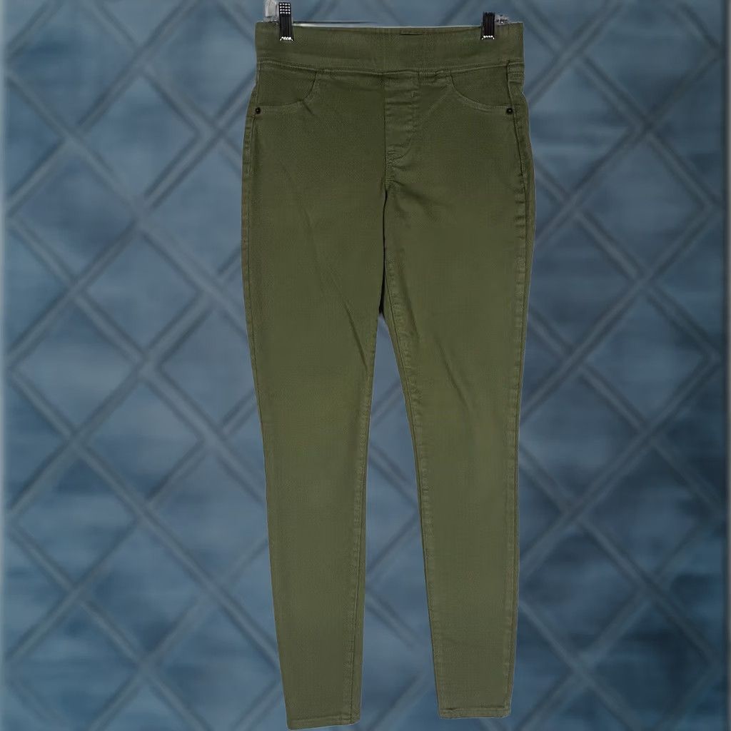Old Navy Old Navy Rockstar Skinny Mid Rise Jeans Size 4 Tall Olive Army Green Stretch Women Size 27" / US 4 / IT 40 - 1 Thumbnail