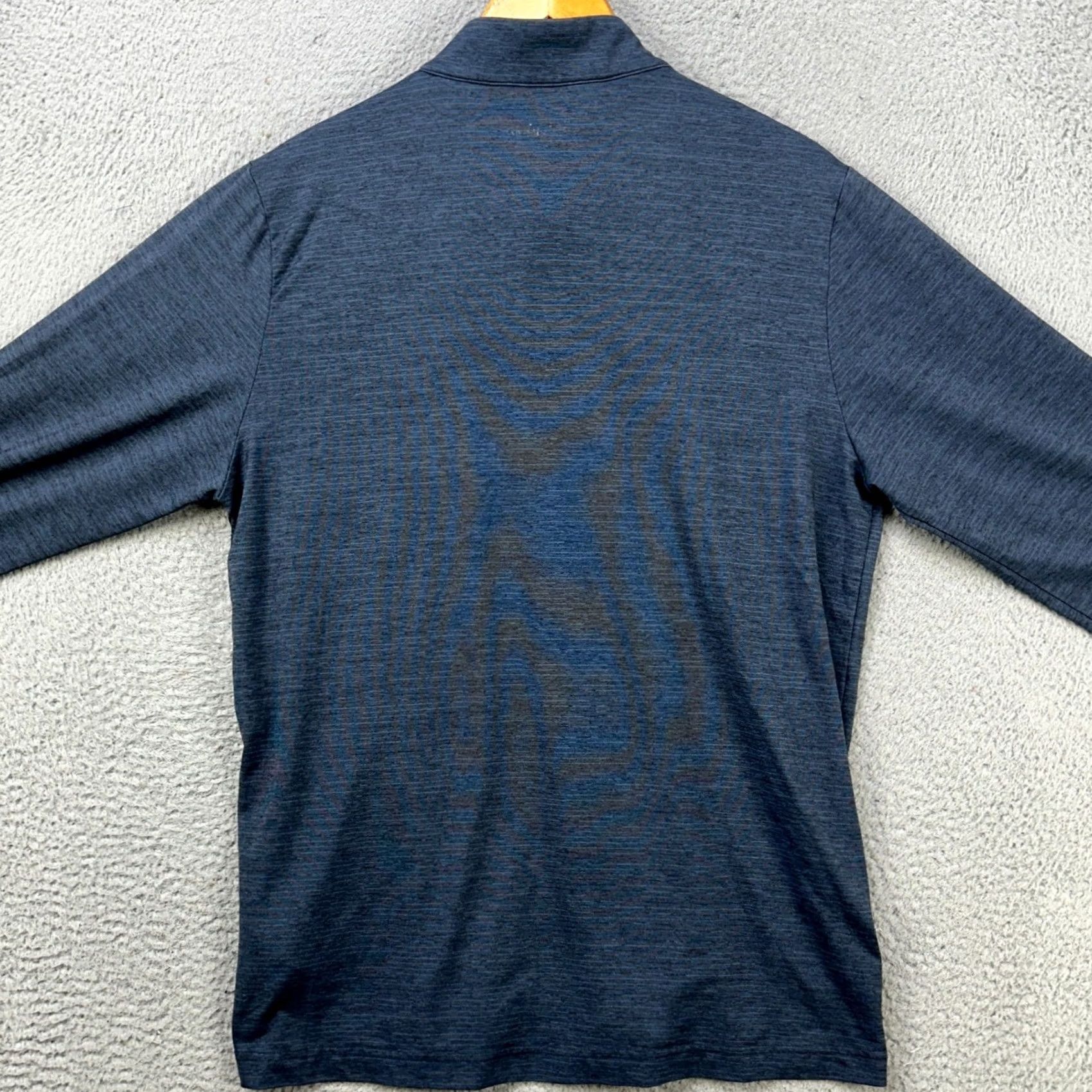 TravisMathew Travis Mathew Pullover Shirt Men Large Blue Quarter Zip Long Sleeve Logo Breathable Mock Neck Athletic Slim Fit Size US L / EU 52-54 / 3 - 4 Thumbnail