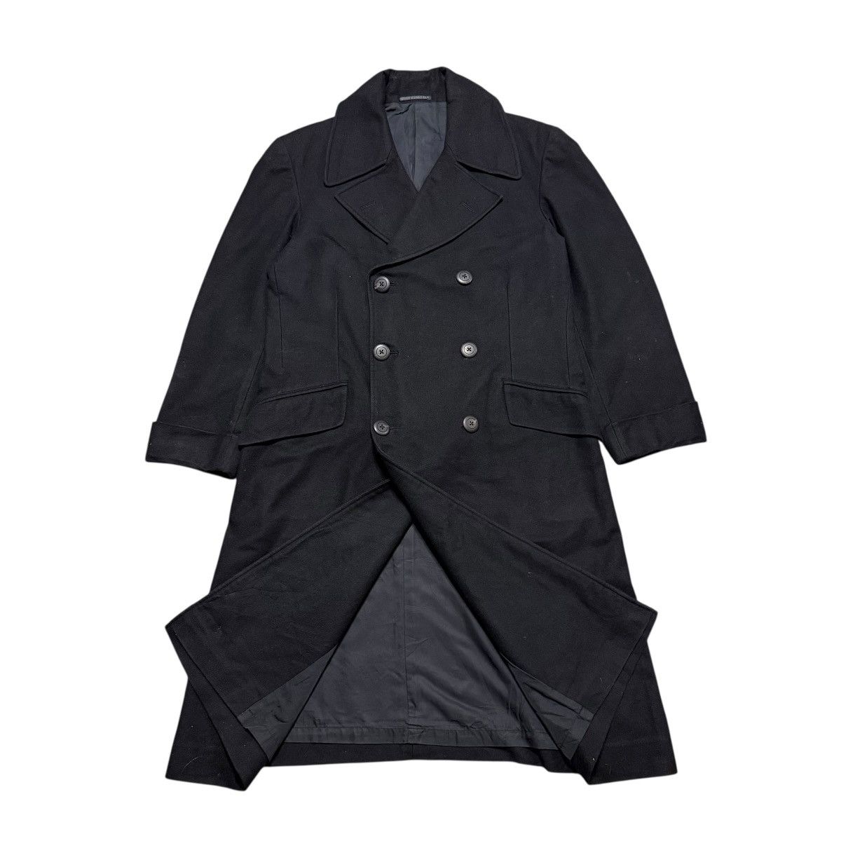 Yohji Yamamoto Yohji Yamamoto Pour Homme 80s Runway Double Breasted Coat Size US M / EU 48-50 / 2 - 8 Thumbnail