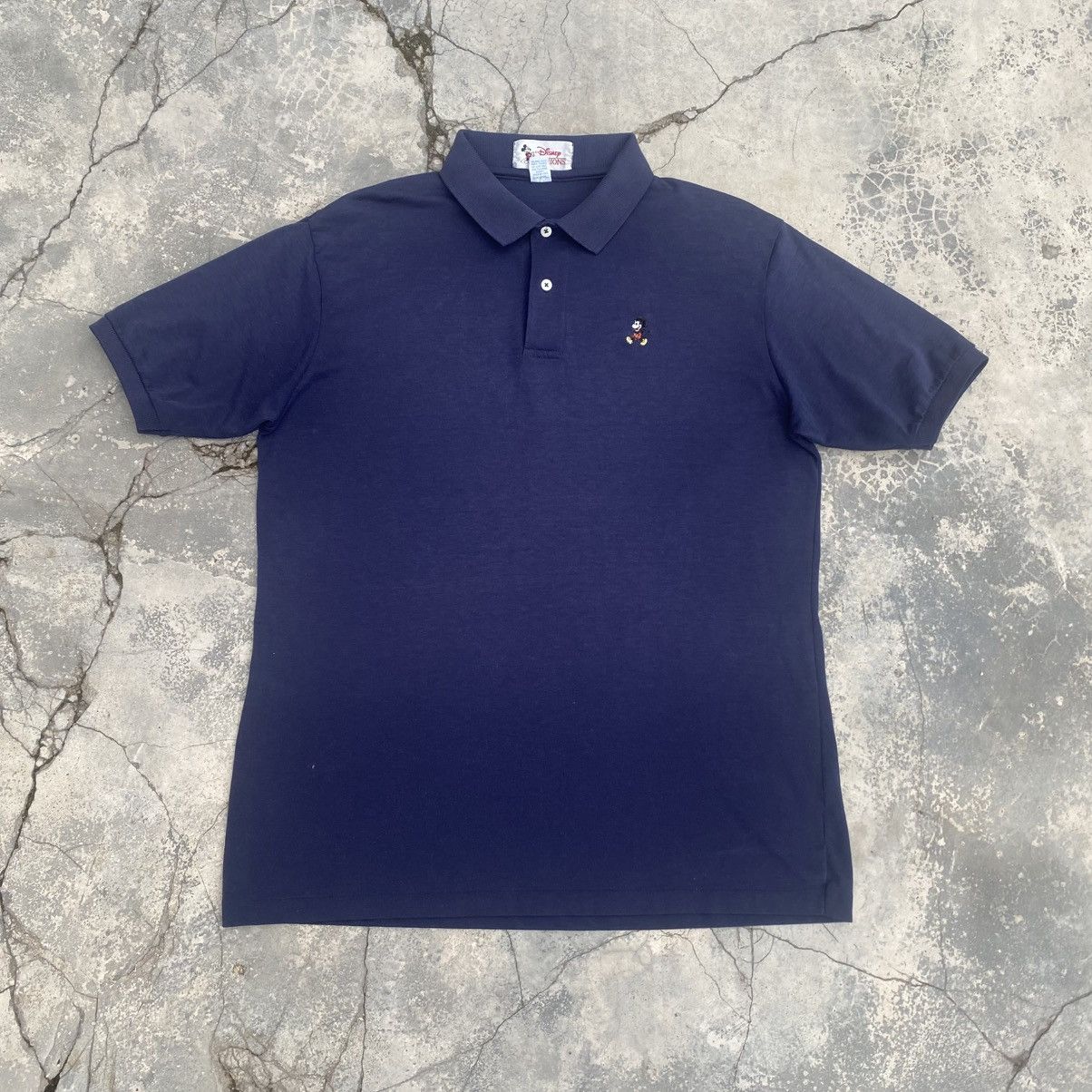 Disney 1990s Paperthin Disney Polo Embroidery Logo Size US L / EU 52-54 / 3 - 1 Thumbnail