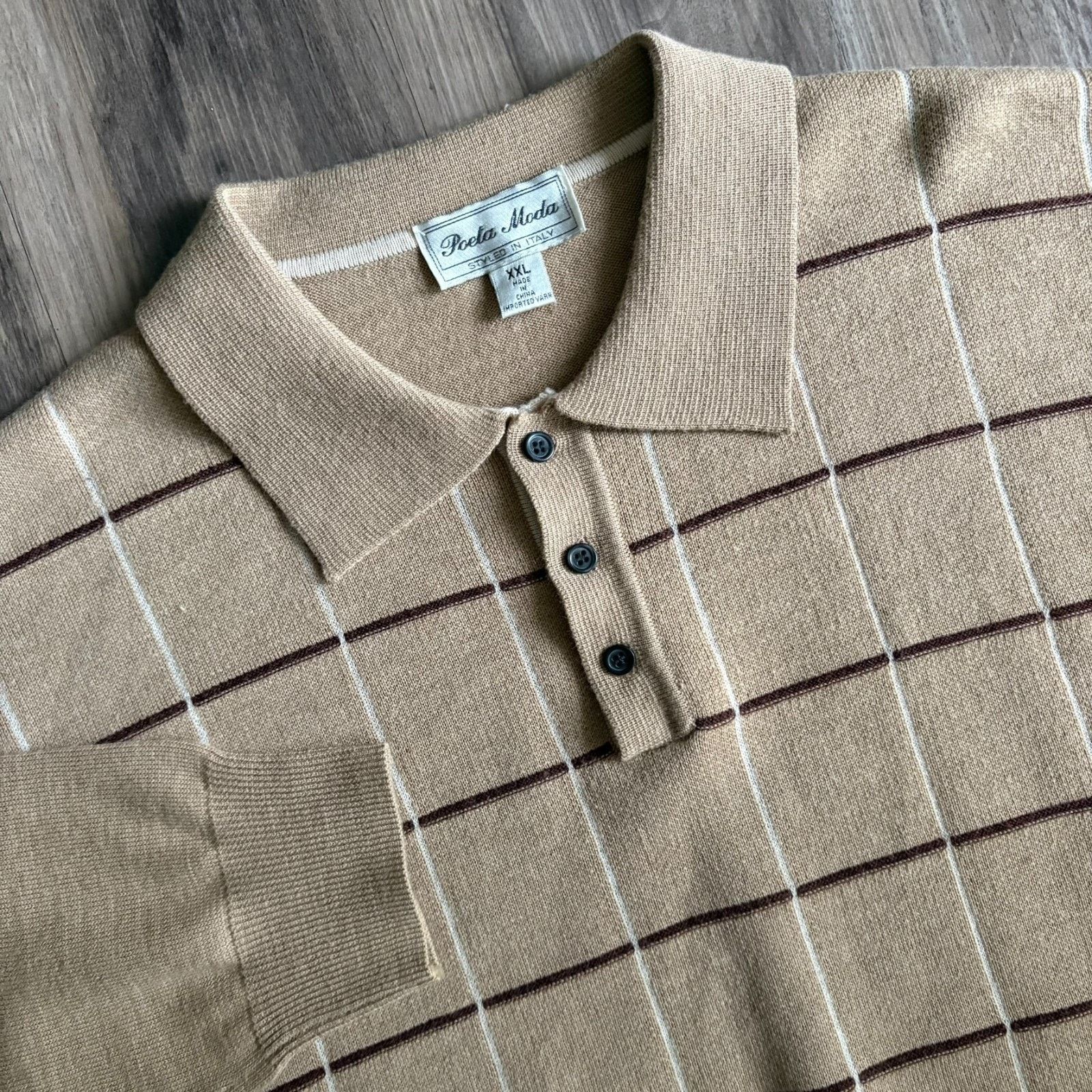 Vintage Poeta Moda Sweater Men's Size L Patterned Vintage Wool Blend Size US L / EU 52-54 / 3 - 1 Thumbnail