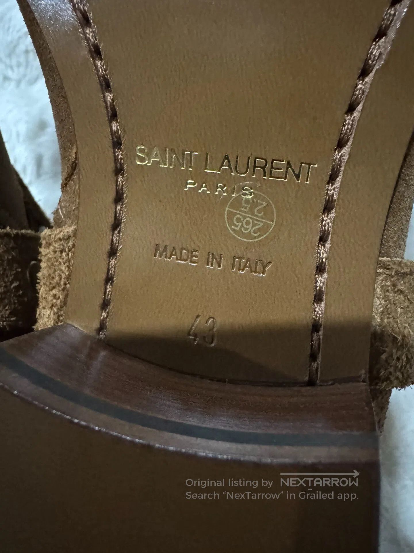 Saint Laurent Paris Saint Laurent Paris Suede Chelsea boots with buckle| Size US 10 / EU 43 - 6 Thumbnail