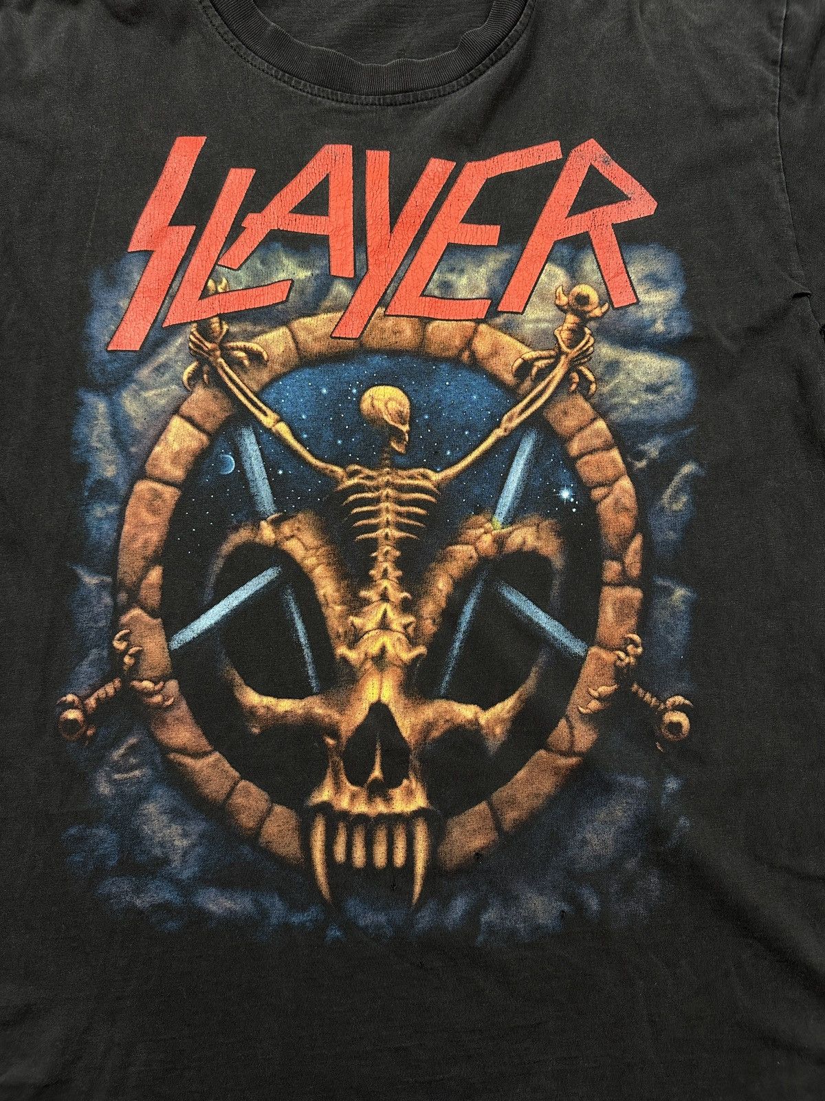 Slayer Vintage Slayer 90s T-Shirt Skeleton Pentagram Graphic Rare Size US M / EU 48-50 / 2 - 5 Thumbnail