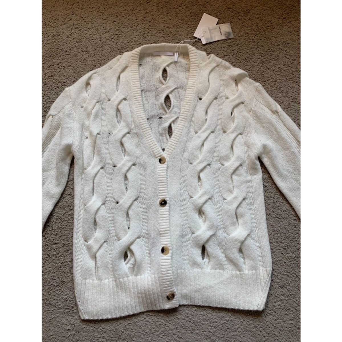 Helmut Lang HELMUT LANG CUT OUT CARDIGAN Size US M / EU 48-50 / 2 - 23 Thumbnail