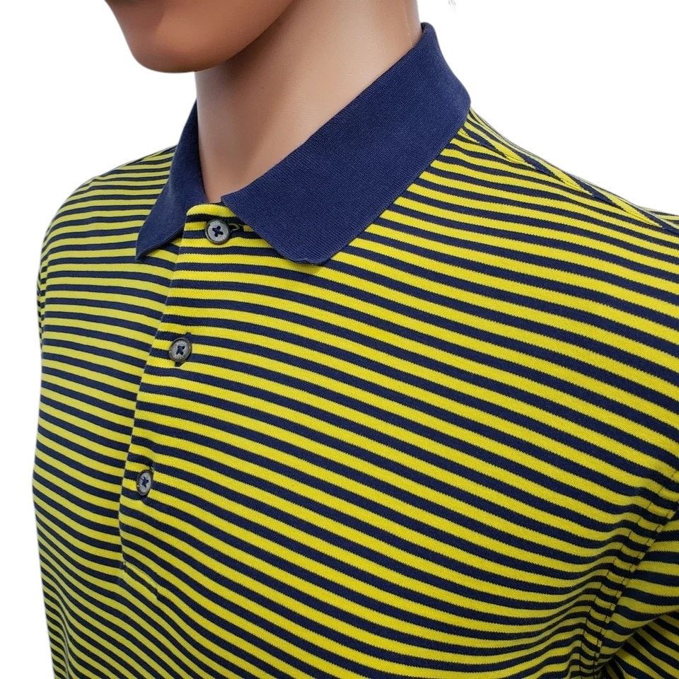 Bobby Jones Bobby Jones Polo Peruvian Pima Cotton Golfer Placket Striped Size US M / EU 48-50 / 2 - 9 Thumbnail