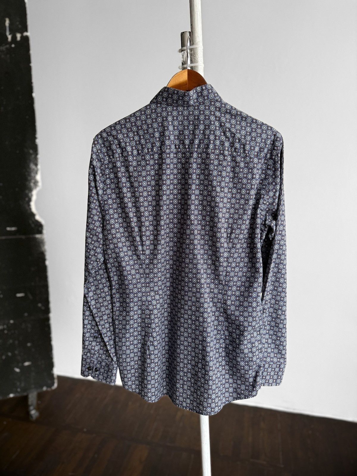 Eton Eton Geometric Medallion Print Slim Fit LS Button Up Shirt Size US S / EU 44-46 / 1 - 2 Thumbnail