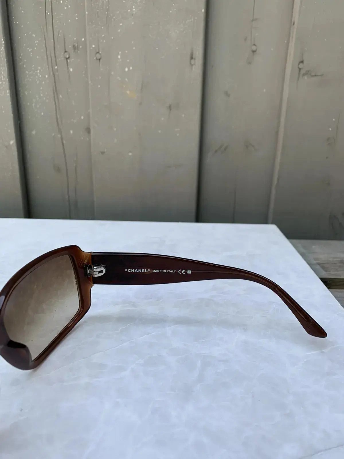 CHANEL Sunglasses 5114 Rhinestone Logo CC 4017 RI877