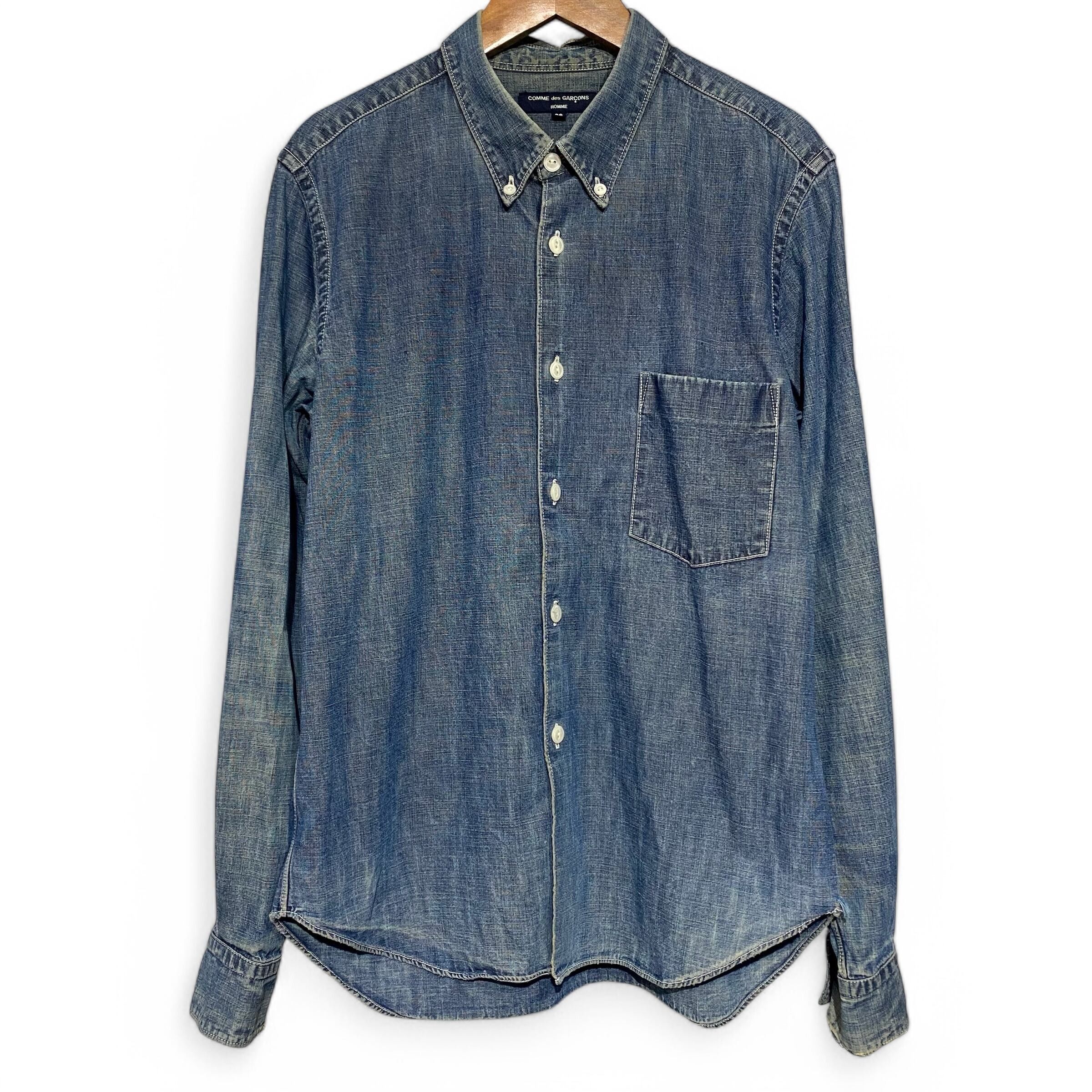 Comme des Garcons Vintage Comme des Garcons Long Sleeve Shirts Denim Size US XS / EU 42 / 0 - 1 Thumbnail