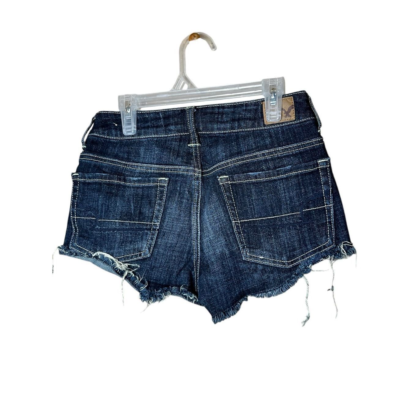 American Eagle Outfitters American Eagle Stretch Jean Shorts Size 2 Size 26" / US 2 / IT 38 - 3 Thumbnail