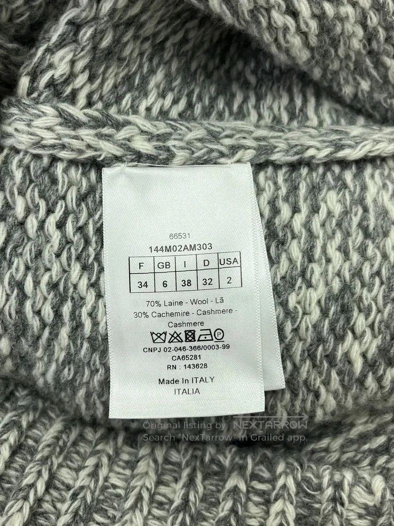 Dior Dior Gray Collar Knit Cardigan. Size US M / EU 48-50 / 2 - 4 Thumbnail