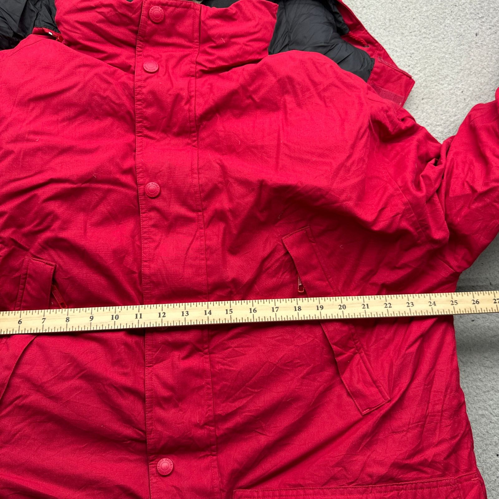 Eddie Bauer Eddie Bauer 0297 Goose Down Jacket Men Medium Red Black Size US M / EU 48-50 / 2 - 3 Thumbnail