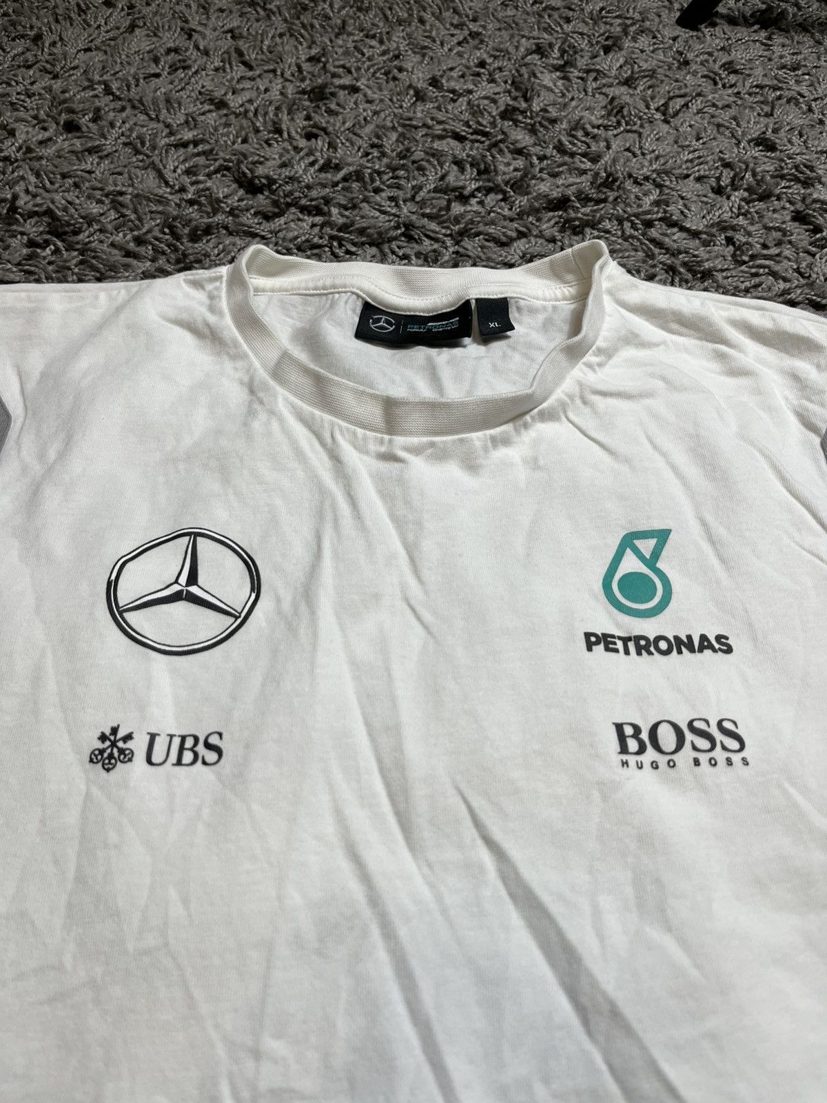 Mercedes-Benz MERCEDES AMG RACING HUGO BOSS PETRONAS COTTON T-SHIRT Size US XL / EU 56 / 4 - 2 Thumbnail