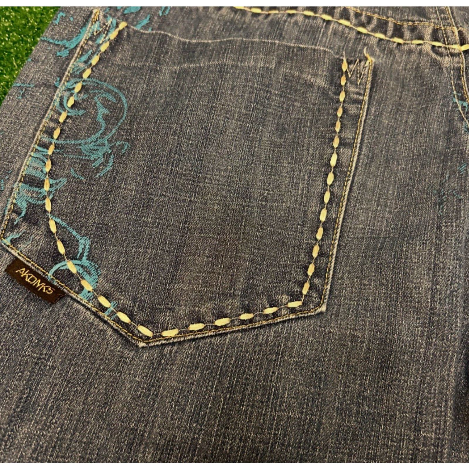 Akademiks VINTAGE Akademiks Baggy Jeans Men 36 Wide-Leg Grunge Hip Hop Y2K Skater 32 Inseam Size US 36 / EU 52 - 5 Thumbnail