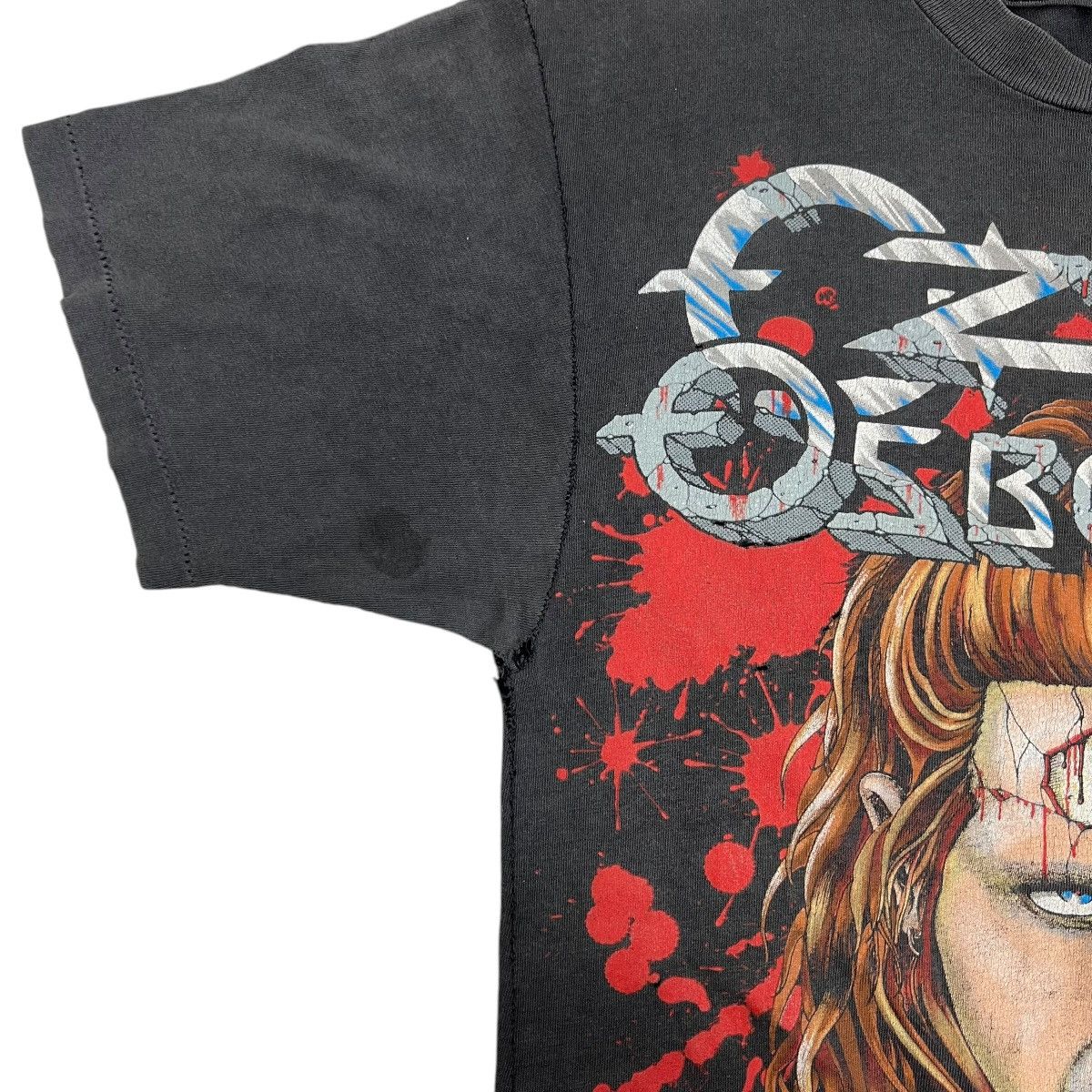 Band Tees × Ozzy Osbourne × Vintage 80s Vintage Ozzy Osbourne Destroyed tee Size US S / EU 44-46 / 1 - 3 Thumbnail