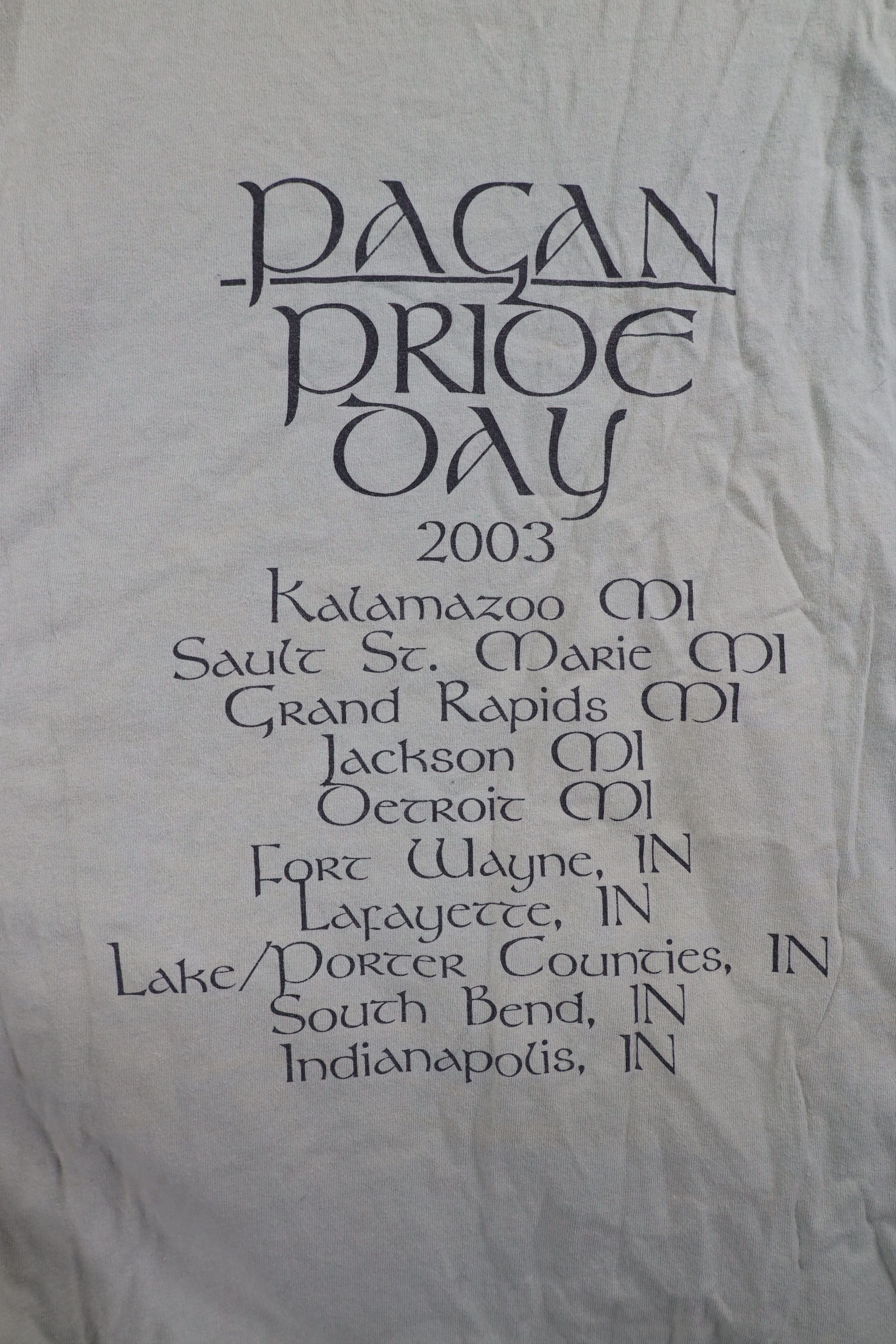 Vintage Vintage Y2K 2003 Streetwear Spell Pagan Pride Day T-Shirt Size US XXL / EU 58 / 5 - 9 Thumbnail